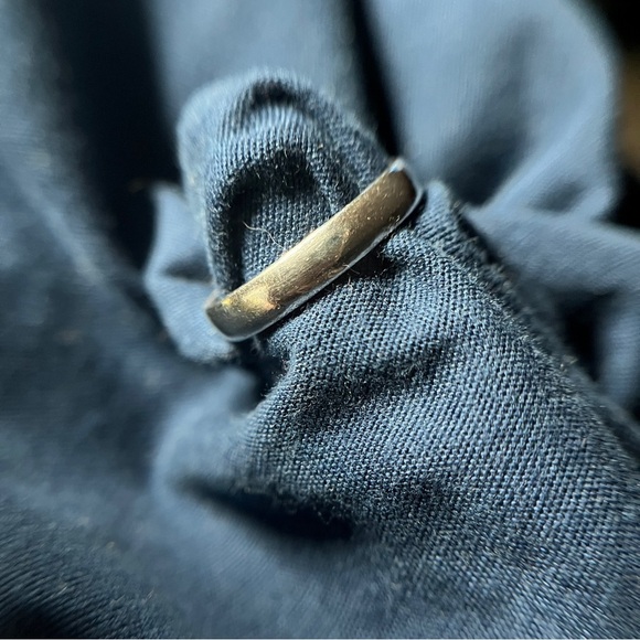 Sterling Silver 926 Large Faceted Oval Banded Agate Stone Ring 6.5 - Picture 6 of 9